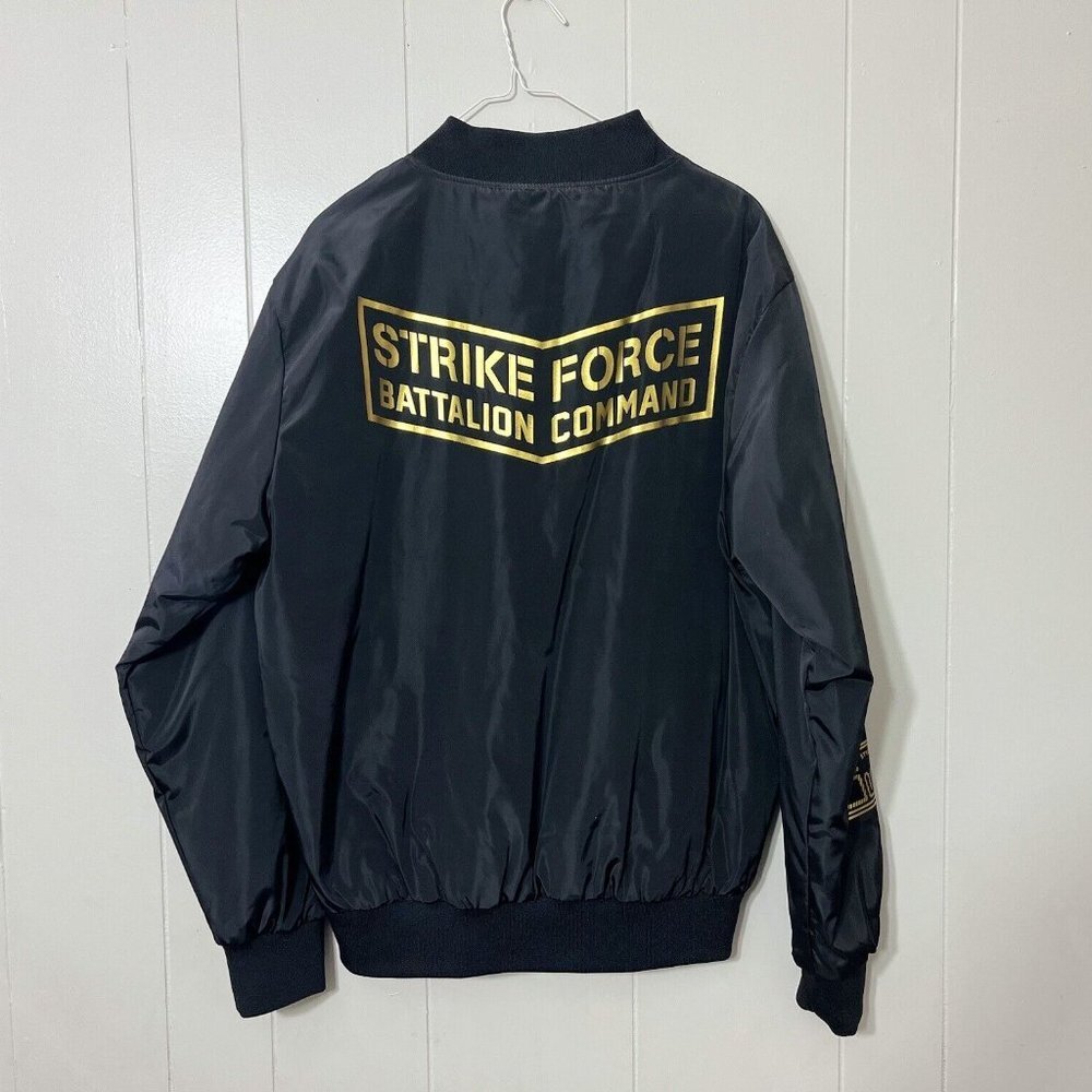 New ORIGINAL DELUXE Men's Bomber Black Jacket Size M - Picture 2 of 7